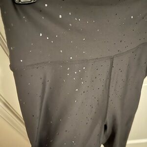Peloton leggings silver sparkle size L
